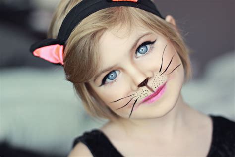 easy kitty makeup|realistic cat face makeup.